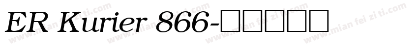 ER Kurier 866字体转换
